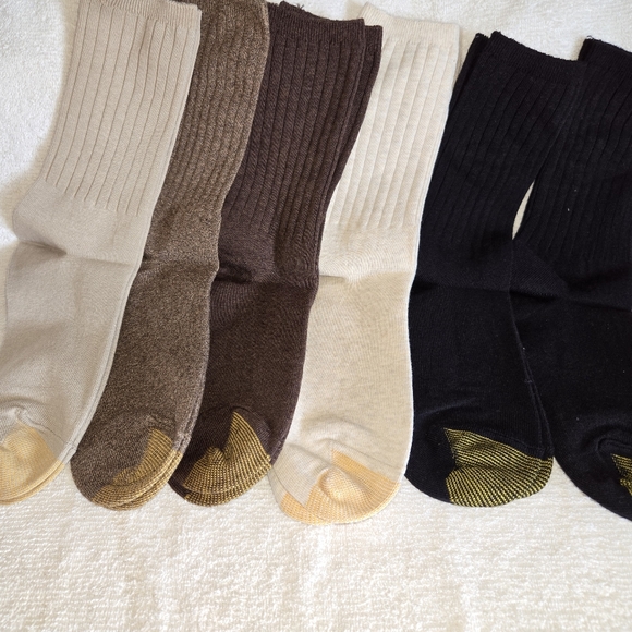 New without tags GOLDTOE CASUALS Socks Lot 0f 6 variety - Picture 1 of 2